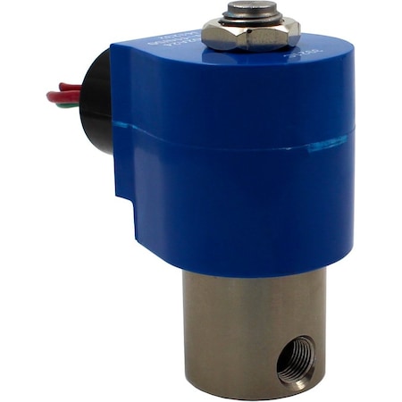 1/8, NPT, 2-Way Normally Closed, 303 SS, Solenoid Valve, FKM/Copper, 24V AC/50-60HZ